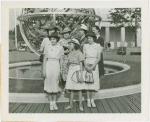Art - Sculpture - Celestial Sphere (Paul Manship) - Group in front of Celestial Sphere