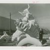 Art - Sculpture - Europa (Gleb Derujinsky) - Girl in front of Europa