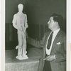 Art - Sculpture - Federal Building Competition - Louis Slobodkin with runner-up sculpture, Unity