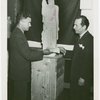 Art - Sculpture - Federal Building Competition - Harry Poole Camden receiving check