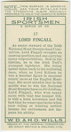 Lord Fingall.