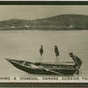 Launching a Donegal Canvas Curach, Trabeg