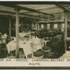 Saloon S.S. "Heroic" Liverpool-Belfast Direct Route.