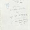 Amusements - American Jubilee - Performers - Martha Ateec