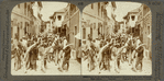 Ivory on the way from the jungle to America, main street, Mobaasa, East Africa