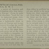 The Eccentric Growth of Cacao Pods, Dominica, British West Indies