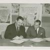 Argentina Pavilion - Grover Whalen and Conrado Traverso signing contract