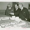 Argentina Pavilion - Grover Whalen and others looking at pavilion model