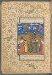 The Semitic prophet Hûd causes two kings of  'Âd to be tossed up into the sky