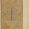 Title page] [Sarlawh?] with "marginal drawings of gold plants, trees, and animals".
