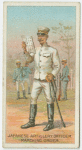 Japanese artillery officer. Marching order