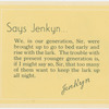 Jenkynisms