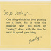 Jenkynisms