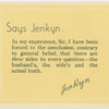 Jenkynisms