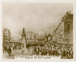 The procession of her Majesty Queen Victoria through the Royal Square.