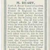 M. Beary, Capt. S. Riley Lord's colours.