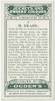 M. Beary, Capt. S. Riley Lord's colours.