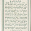 J. Childs, H.M. the King's colours.