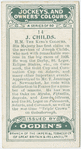 J. Childs, H.M. the King's colours.