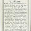 G. Hulme, Capt. J.R. Renwick's colours.