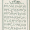 F. O'Neill, Capt. Jeff Cohn's colours.