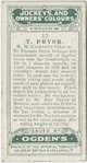 T. Pryor, M.M. Calmann's colours.