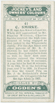 C. Smirke, H.H. teh Aga Khan's colours.