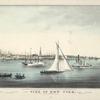 City of New York, from Jersey City. 626. [9 names of buildings on, etc., on 2 lines.]