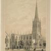 Grace-Church (Broadway). Above, over border line: New York