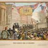 When Kossuth rode up Broadway. Below, left: Louis Kossuth, the great Hungarian patriot, received with cheers by 100,000 Americans upon his arrival in New York on December 6th, 1851