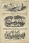 Broad Street New York after the recent fire; The Bowling-Green and Broadway; The Bowling-Green and Marketfield-Street.