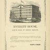 Everett House, north side of Union Square. [3 lines.]. . .House is now open. . . Above, picture of the hotel