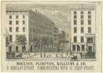 View down Barclay St., looking west from Broadway, Astor House on the left