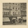 The Broadway Theatre, with posters announcing Julia Dean in The woman in white. Site 485 Broadway. Signboards of H. F. Shepher (Essex Hat M'f'g Co.) at 483, H. Knighton and Alfred Plunkett at 485, Lasell & Co. (hats) at 487.