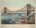 The Great East River Bridge. To connect the cities of New York & Brooklyn