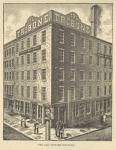 The Old Tribune building. Photo-Electrotype Co. N.Y. On building to left, sign Daily witness