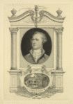 Portrait of Alexander Hamilton and a view of the "Grange"