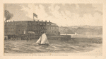 View of Fort Lafayette, situated at the Narrows, New York Harbor, where the state prisoners are confined. Taken from Fort Hamilton