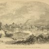 Near shore of Randalls Island, with a horse-car, the river with an excursion steamer Sylvan shore, and the island beyond. Lettering: House of Refuge--Randall's Island--reached by ferry, foot of 122d Street