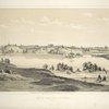 View of the lake and Rample [sic] looking east. From Central Park Album, 1862