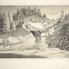 View of the cave facing the lake. From Central Park Album, 1862