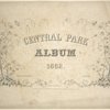 Central Park Album 1862 [title page]