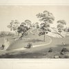 View of the arbor on the eastside near 5th Avenue. From Central Park album, 1862