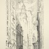 Lithographs of New York in 1904. The Stock Exchange