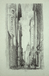 Lithographs of New York in 1904. Nassau Street