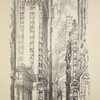 Lithographs of New York in 1904. Pine Street