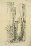 Lithographs of New York in 1904. William Street