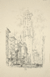 Lithographs of New York in 1904. The Times building