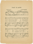 That is love : song and chorus