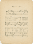 That is love : song and chorus